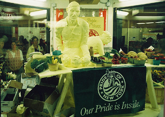 Sharon BuMann's butter sculpture